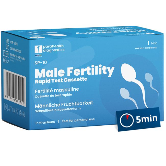 parahealth diagnostics SP-10 male fertility test box for home use