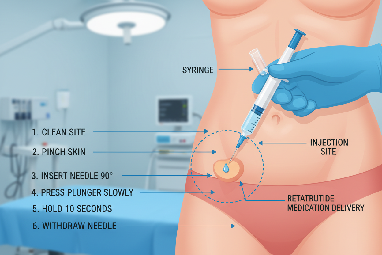 How to Inject Retatrutide: Injection Sites, Needle Size & Step-by-Step Guide
