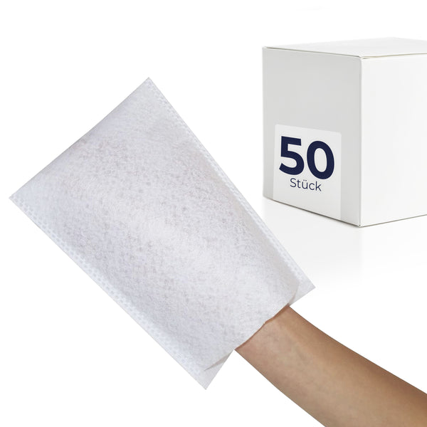 HaseMed Einweg-Waschhandschuhe Molton 50 Stück