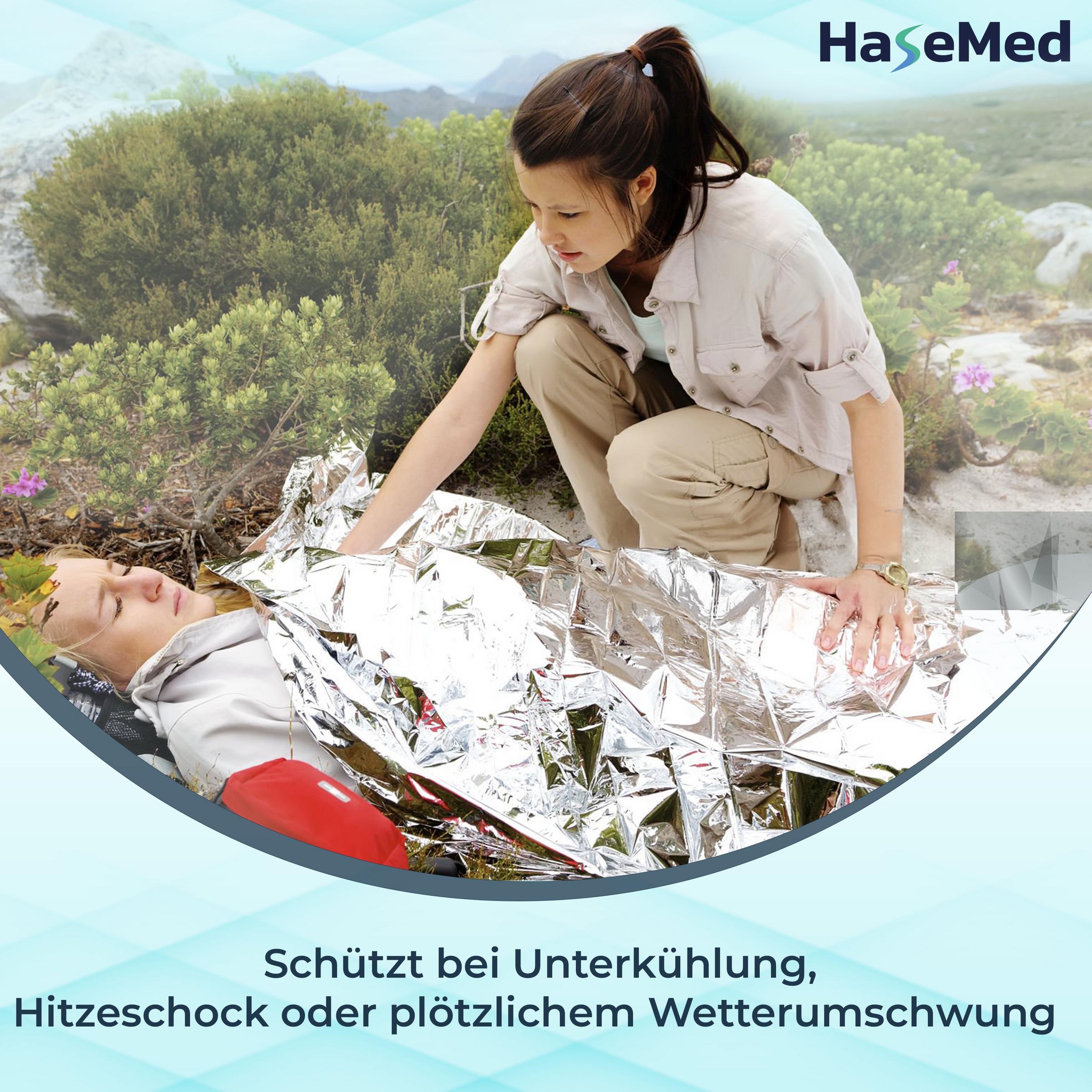 HaseMed Rettungsdecke Gold/Silber