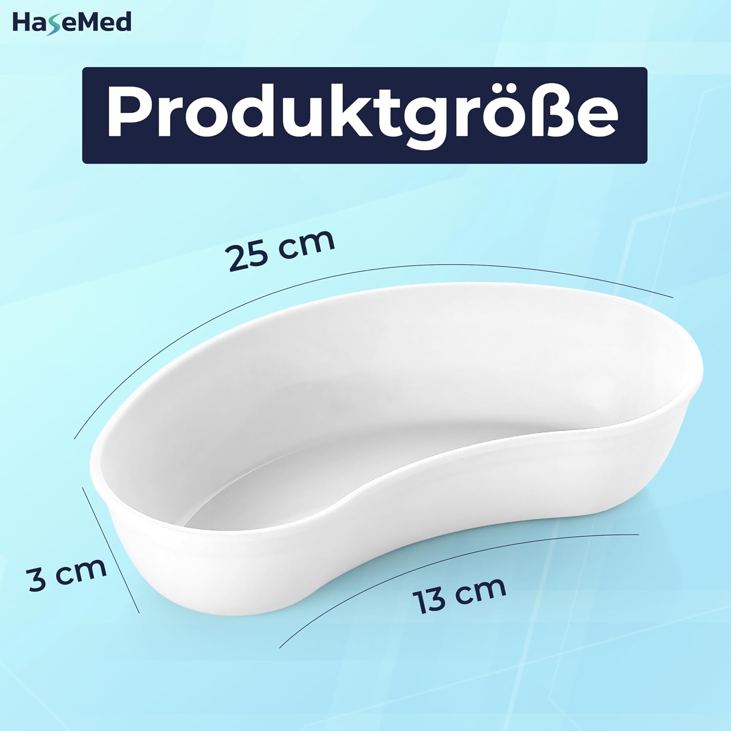 HaseMed Nierenschale, weiß, PP