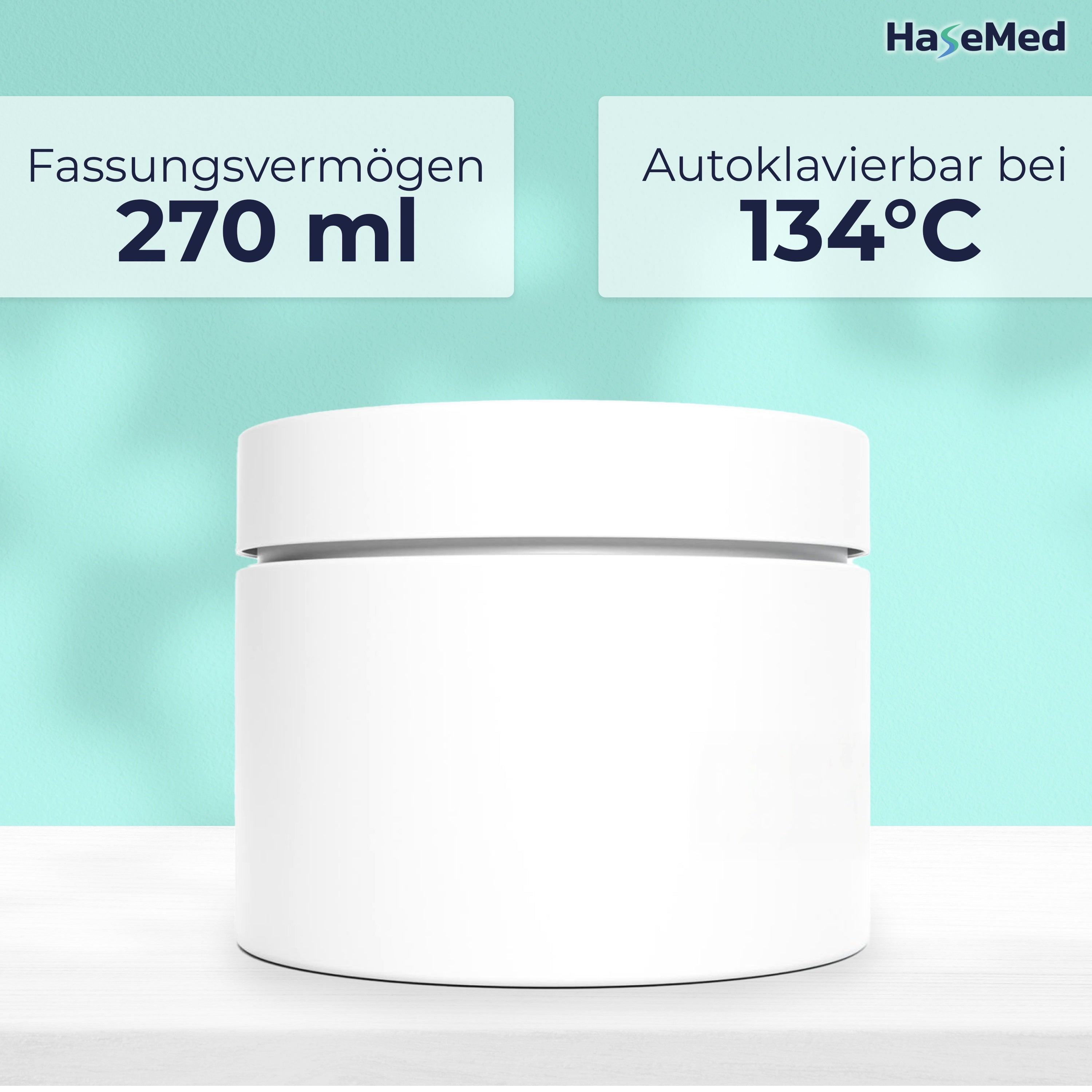 HaseMed Zahnprothesenbehälter - Box für Zahnersatz