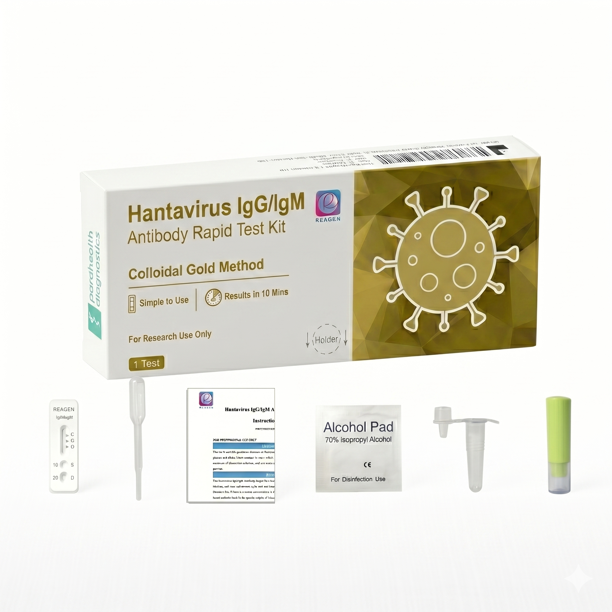 Hantavirus Test — IgG/IgM Antikörper-Schnelltest-Kit