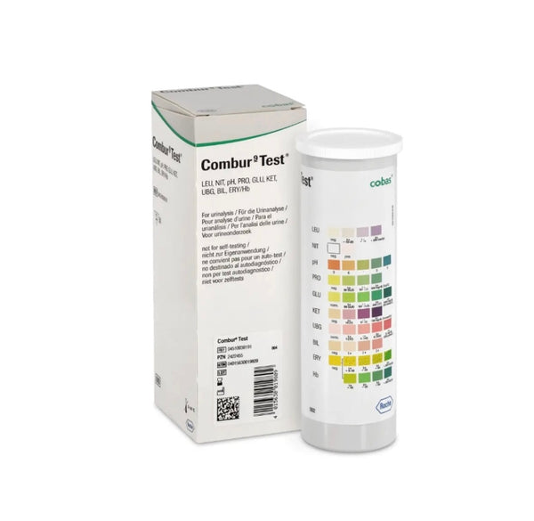 Roche Combur 9 Urin-Teststreifen, 1 Packung = 50 Stück