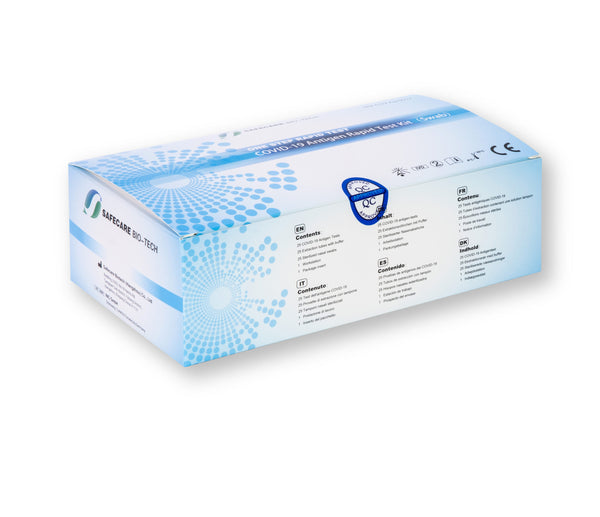 SAFECARE One Step Schnelltest Corona Antigen-Schnelltestkit Profitest 3in1 (Nasal / Nasenrachen / Mundrachen), MHD 7/26