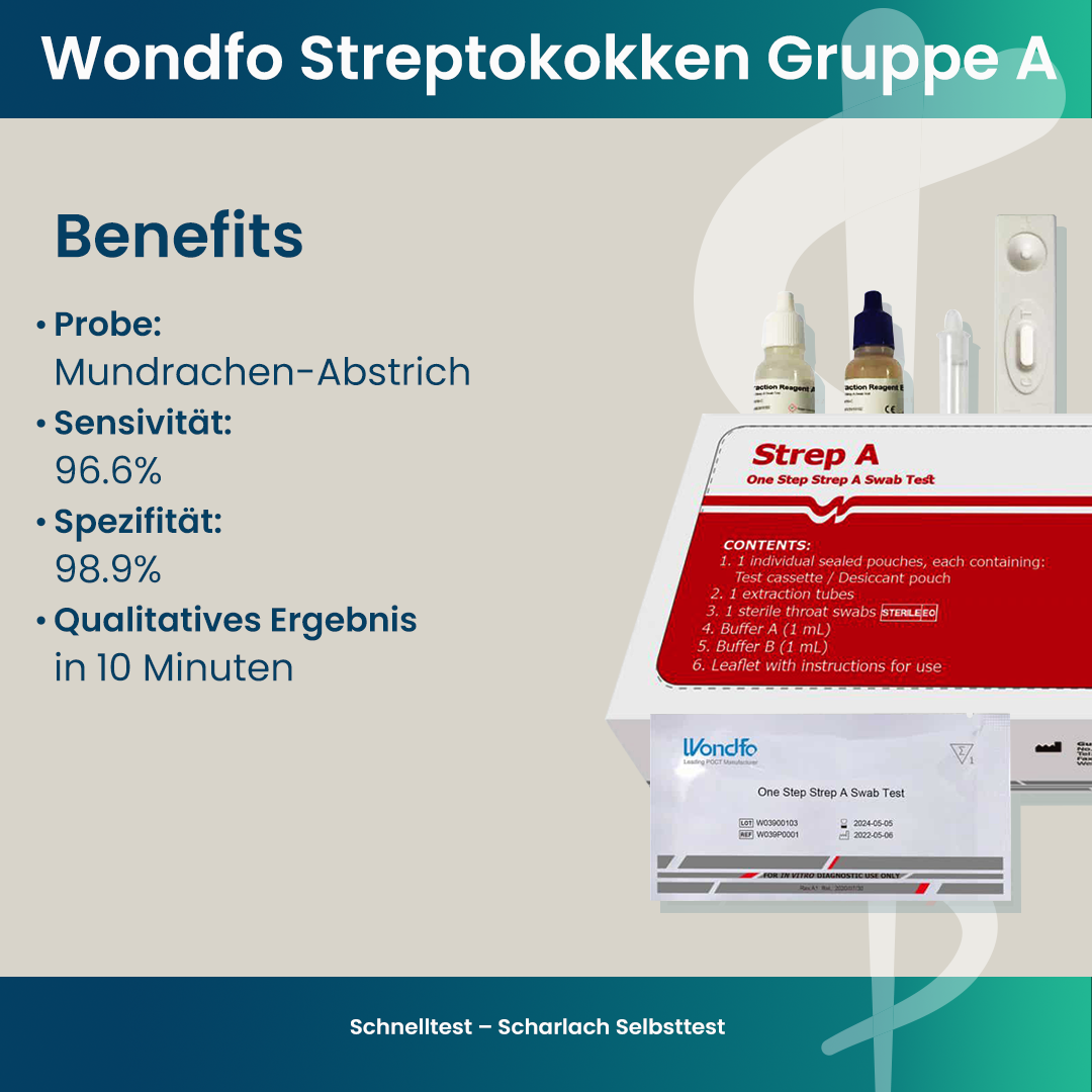 Wondfo Group A Streptococcus Rapid Test – Scarlet Fever Self-Test