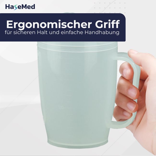 HaseMed Drinking Cup with Handle, 12mm Spout