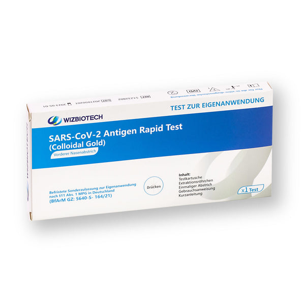 WIZ Biotech Corona Antigen Schnelltest für Laien nasal CE1434