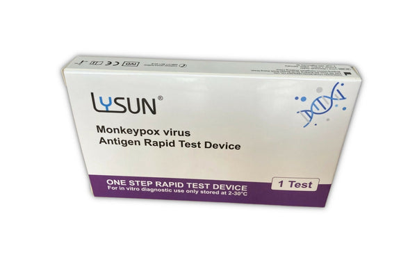 Lysun Mpox (Monkeypox) Antigen Rapid Test | Blood & Lesion Swab, Result in 15 Min.