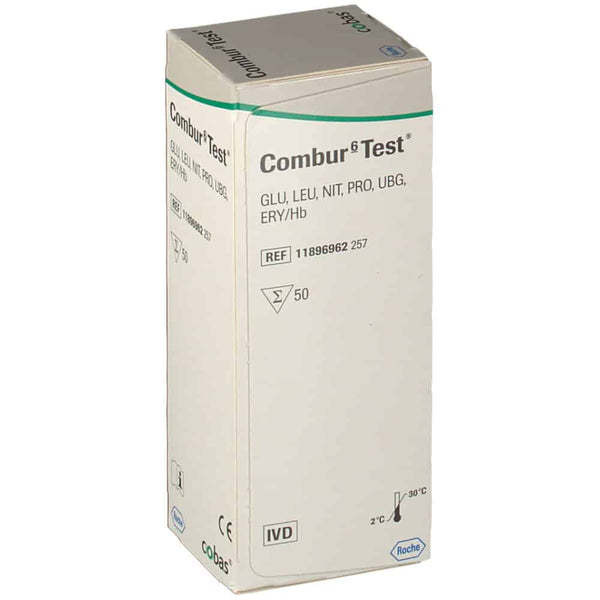 Roche Combur 6 HC Urin-Teststreifen, 1 Packung = 50 Stück