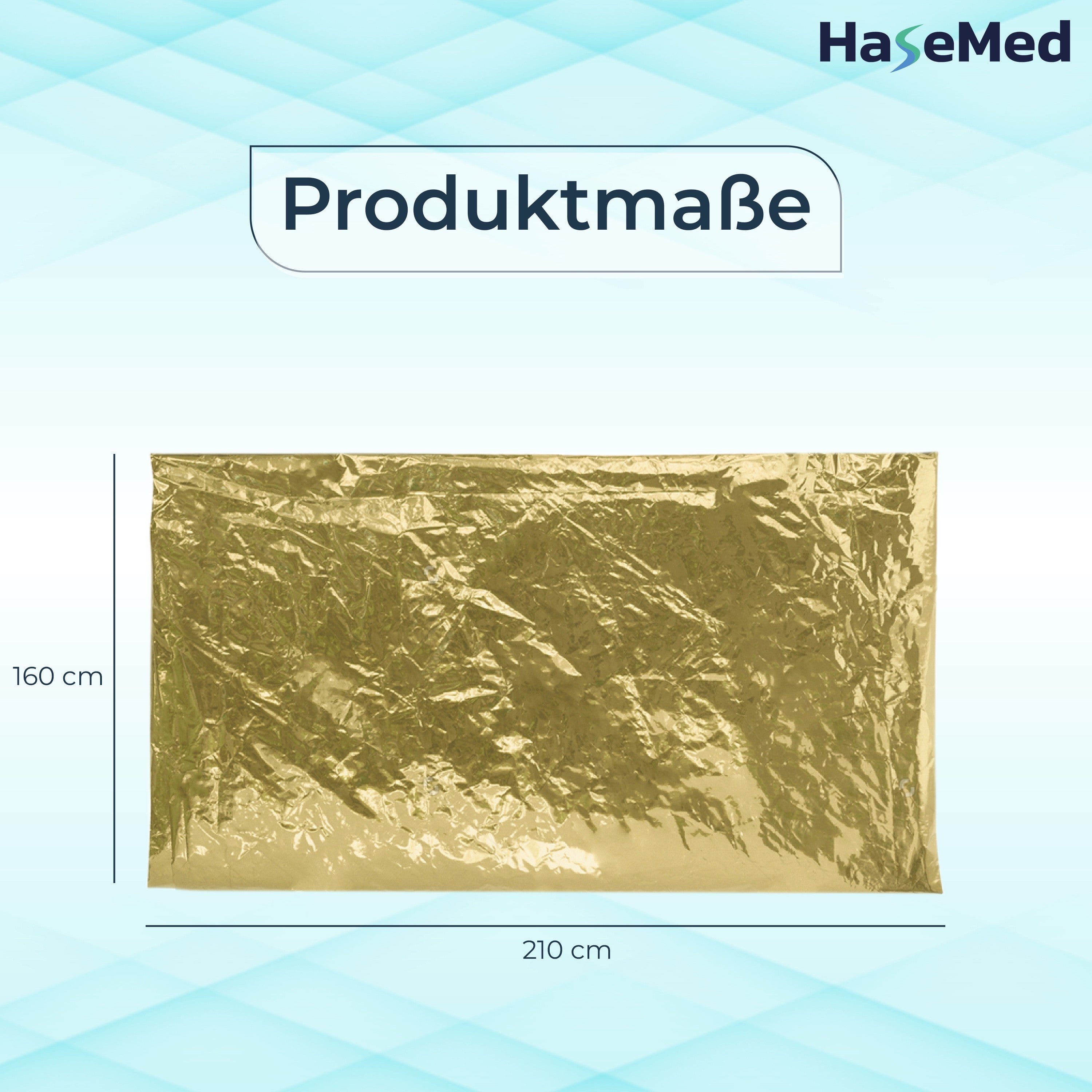 HaseMed Rettungsdecke Gold/Silber