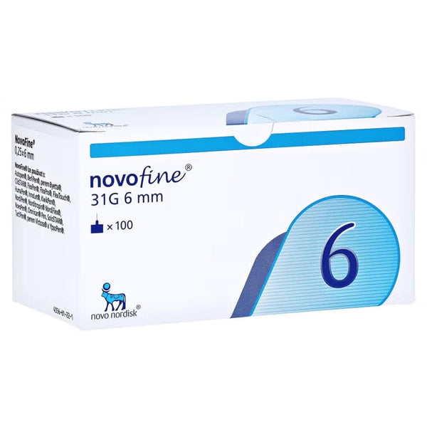 NovoFine 31G Pen-Nadeln, 6mm, 1 Packung = 100 Stück