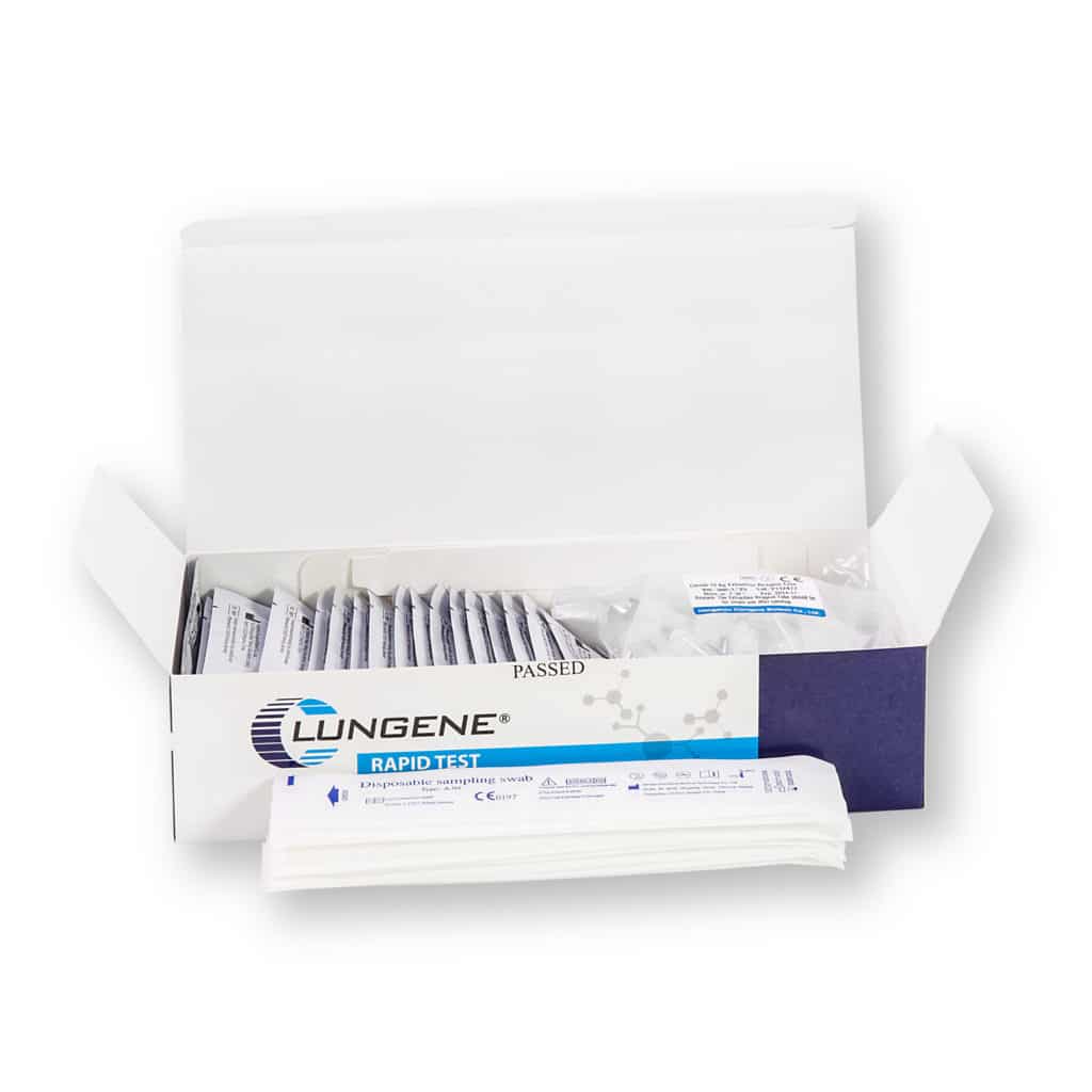 Clungene® COVID-19 3in1 Antigen Schnelltest für Profis (Nasen / Rachen / Nasal) – 25er – Parahealth – Einzelteile2