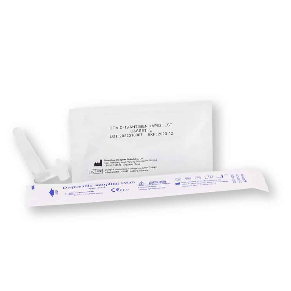 Clungene® COVID-19 3in1 Antigen Schnelltest für Profis (Nasen / Rachen / Nasal) - 25er - Parahealth - Einzelteile3