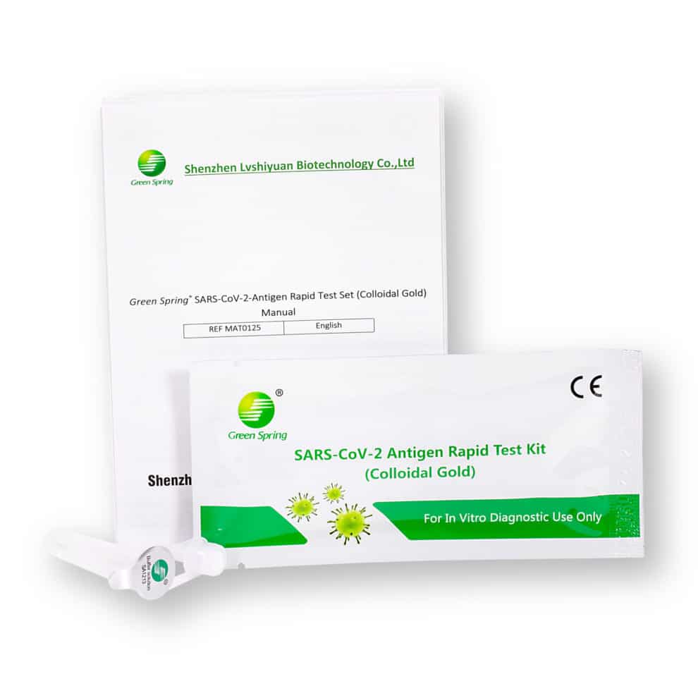 Green Spring® SARS-CoV-2 Antigen Rapid Test Kit Schnelltest 4in1 Profitests (Naso- & Oropharyngeal, Nasal und Lolli) - 25er - Parahealth - Einzelteile3