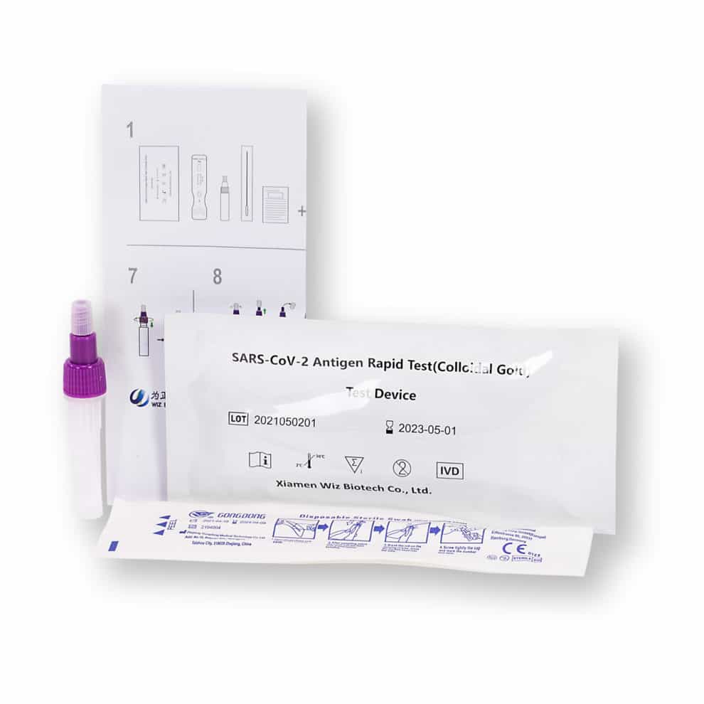 WIZ Biotech SARS-CoV-2 Antigen Schnelltest für Laien nasal CE1434 - 1er - Parahealth - Einzelteile