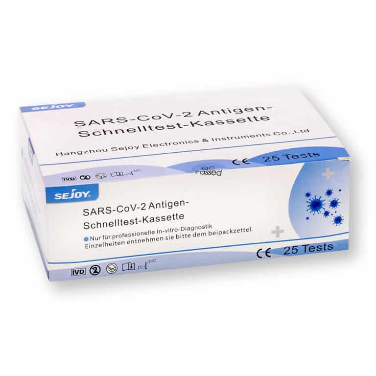 Sejoy® SARS-CoV-2 Antigen-Schnelltest-Kassette Profitest 3in1 (Nasen / Rachen / Nasal) - 25er - Parahealth - Einzelteile