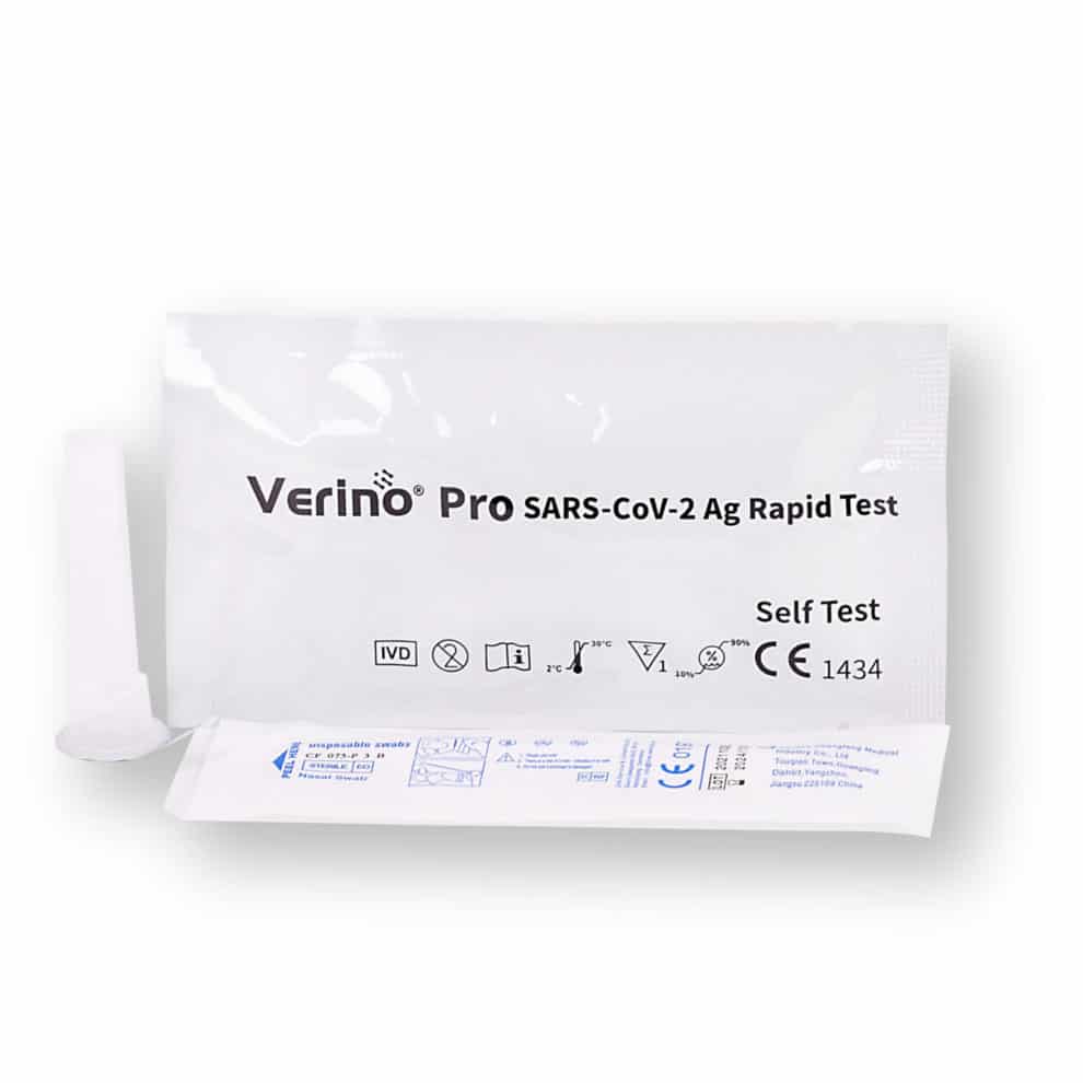 Verino® Pro SARS-CoV-2 Ag Rapid Test Antigen Schnelltest für Laien nasal CE1434 - 5er - Parahealth - Einzelteile2