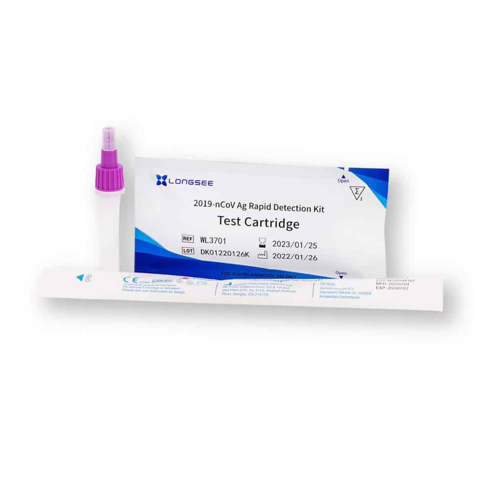 LONGSEE 2019-nCoV Ag Rapid Detection Kit Antigen Schnelltest Profitest 2in1 (Nasen / Rachen) – 25er – Parahealth – Einzelteile3