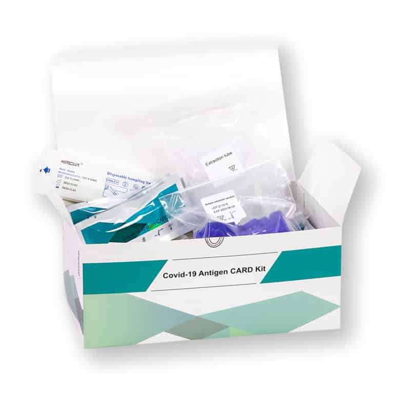 Fosun Covid-19 Ag Card Antigen Schnelltest Profitest 3in1 (Nasen / Rachen / Nasal) - 25er - Parahealth - Einzelteile3