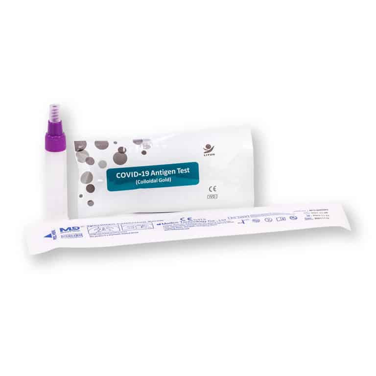 Lituo COVID-19 Antigen Detection Kit (Kolloidales Gold) Profi-Schnelltest 3in1 (Nasen / Rachen / Nasal) - 50er - Parahealth - Einzelteile3