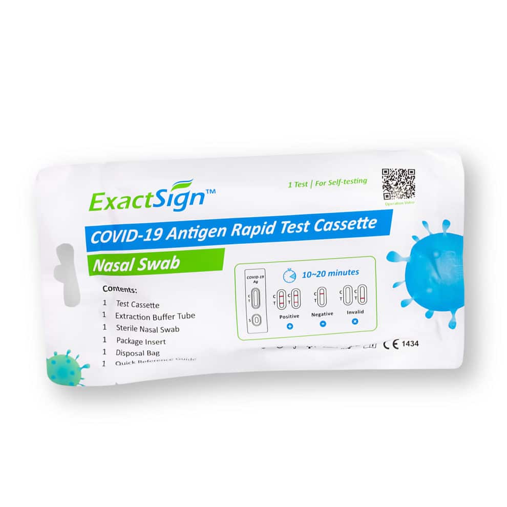 ExactSign™ COVID-19 Antigen Rapid Test Cassette Schnelltest für Laien nasal CE1434 - 1er - Parahealth