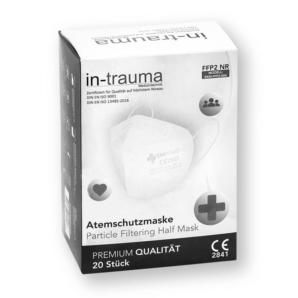 in-trauma EkoMed® FFP2 Maske 5-lagig CE2841 - Parahealth - Einzelteile