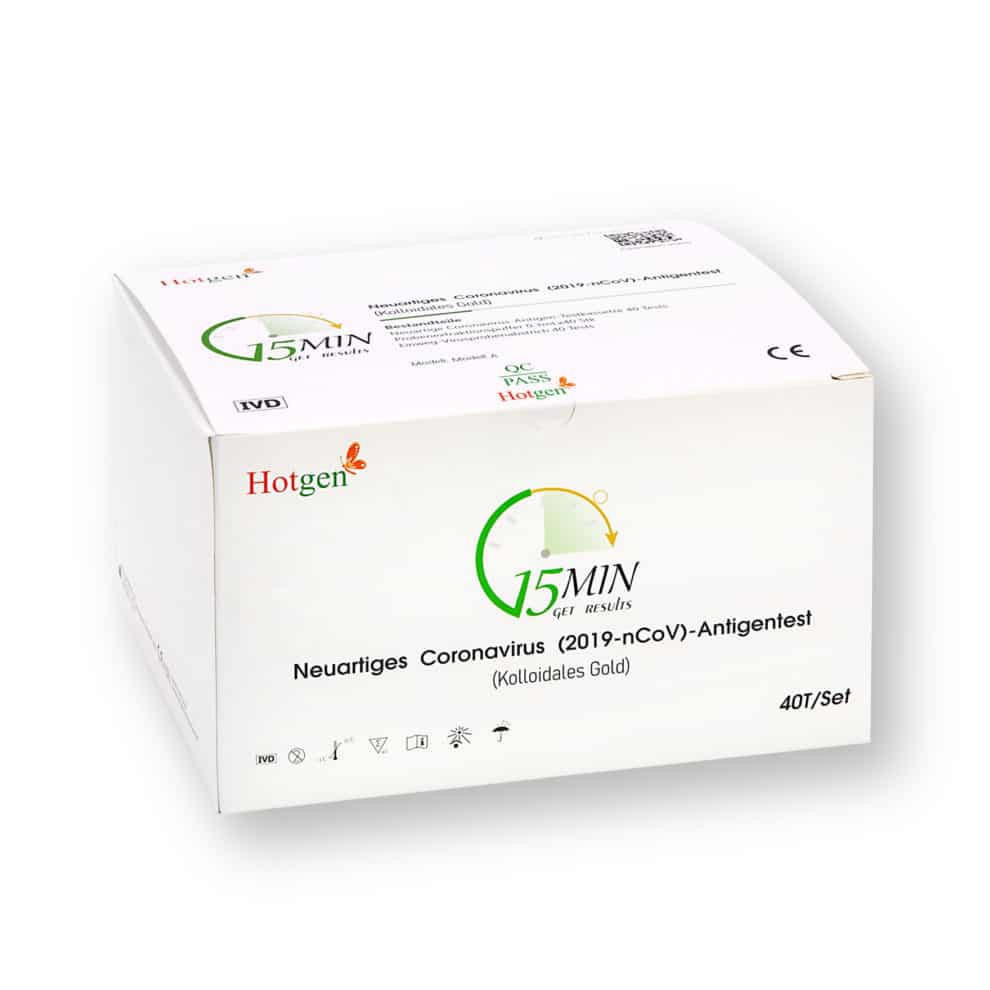 Hotgen® Neuartiges Coronavirus (2019-nCoV)-Antigentest Model A Profitest 2in1 (Nasen/Rachen) - 40er - Parahealth - Einzelteile