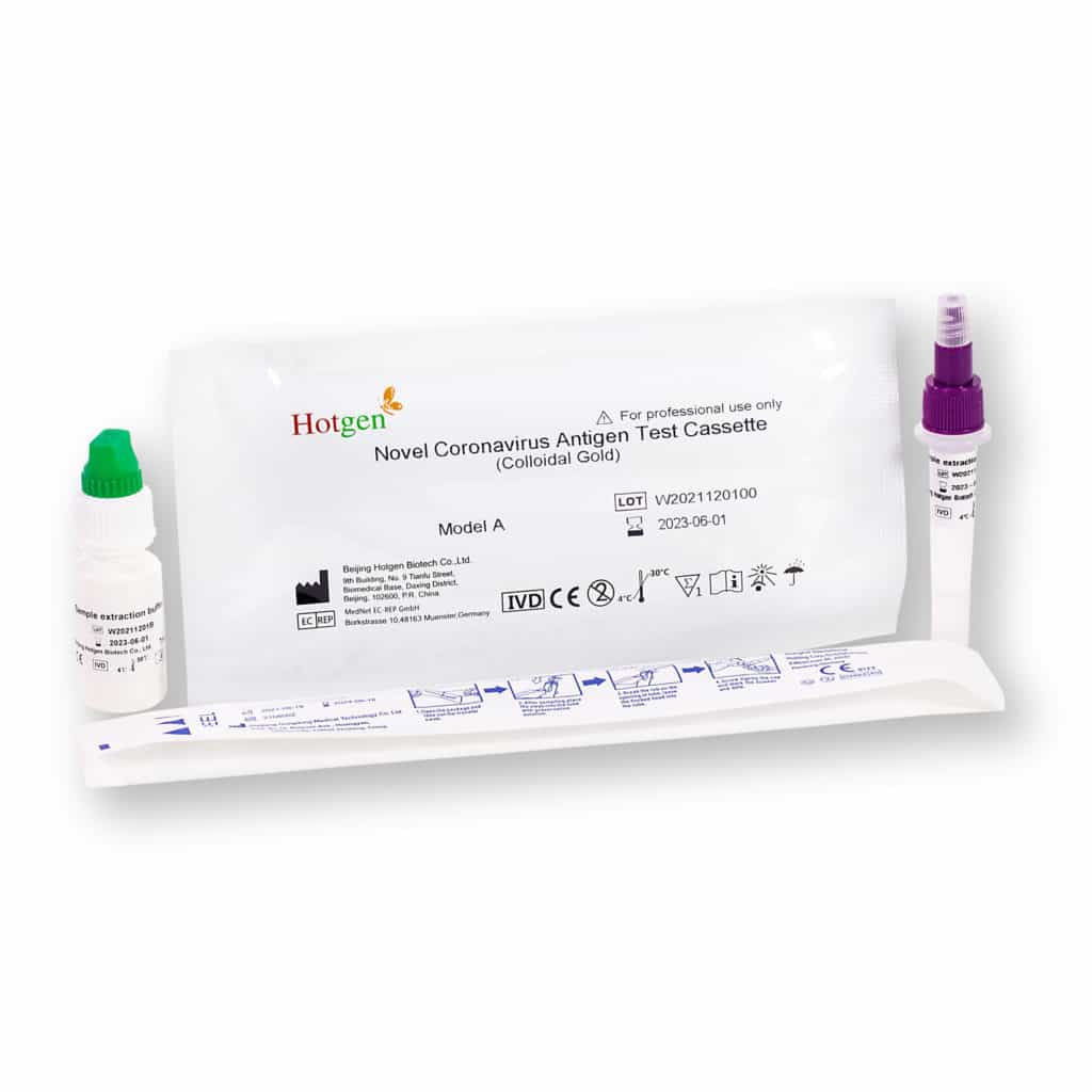 Hotgen® Neuartiges Coronavirus (2019-nCoV)-Antigentest Model A Profitest 2in1 (Nasen/Rachen) – 40er – Parahealth – Einzelteile3