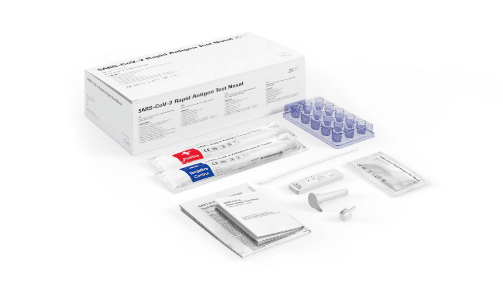 Roche SARS-CoV-2 Rapid Antigen Test zur professionellen Anwendung Nasal Einzelteile Parahealth