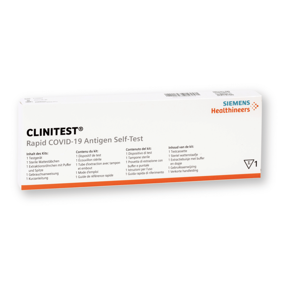 SIEMENS Healthineers CLINITEST® Rapid COVID-19 Antigen Self-Test Schnelltest für Laien nasal CE0123