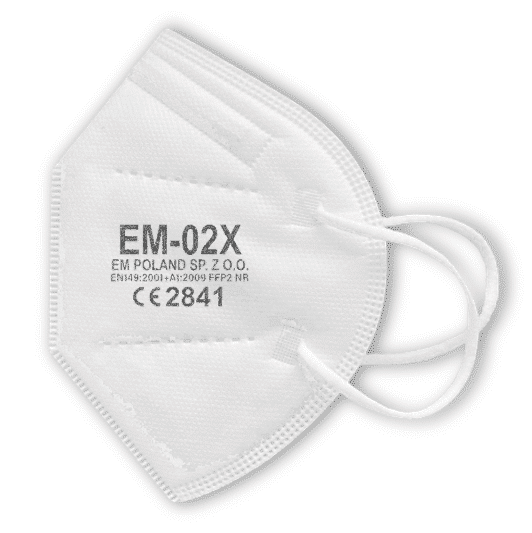 EM-02X FFP2 Maske 5-lagig CE2841 Weiß Parahealth
