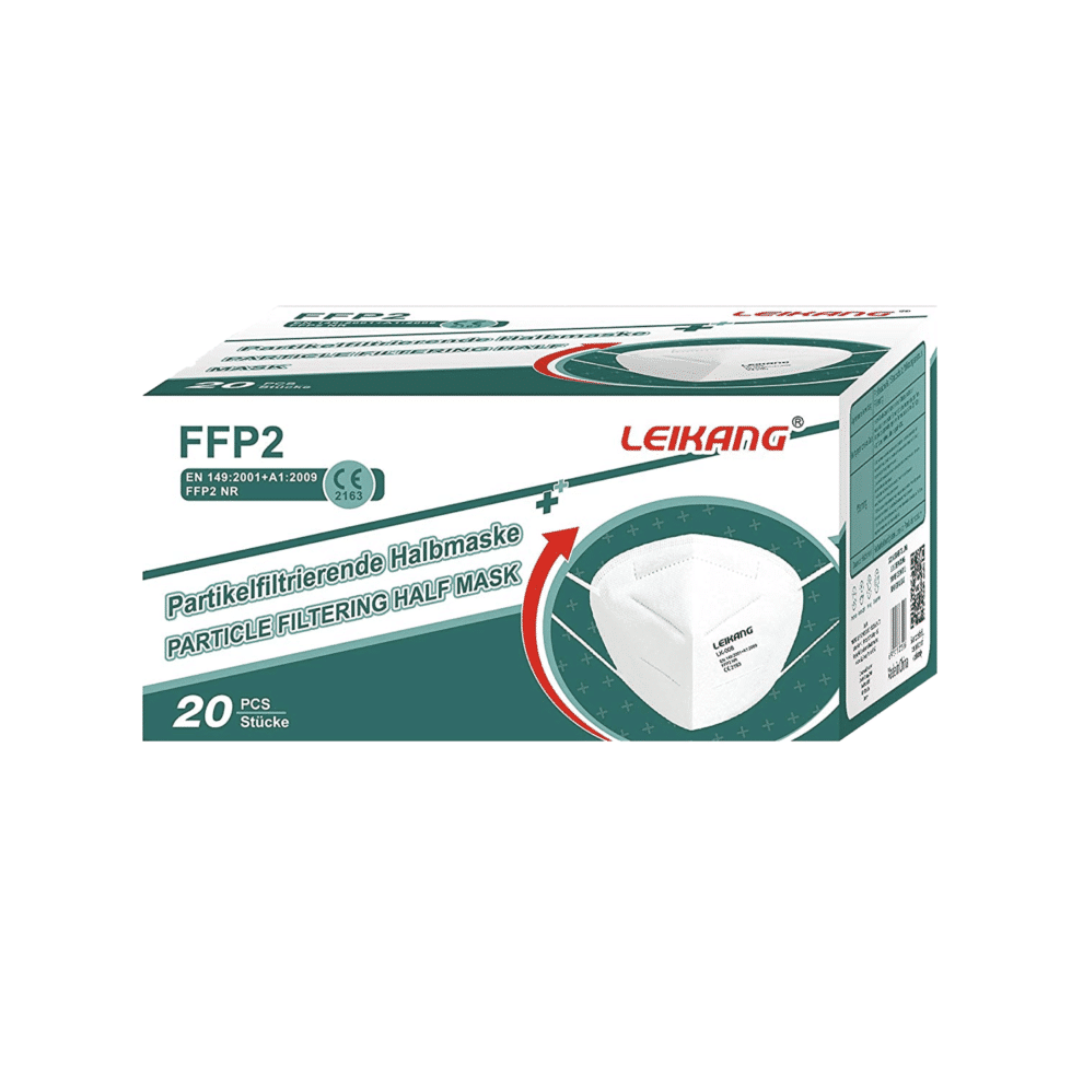 LEIKANG® FFP2 Maske 5-lagig CE0598 weiß Verpackung