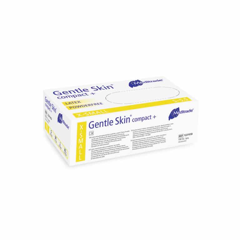 Meditrade® Gentle Skin® compact+ Untersuchungshandschuh aus Latex puderfrei latexfrei Parahealth XS