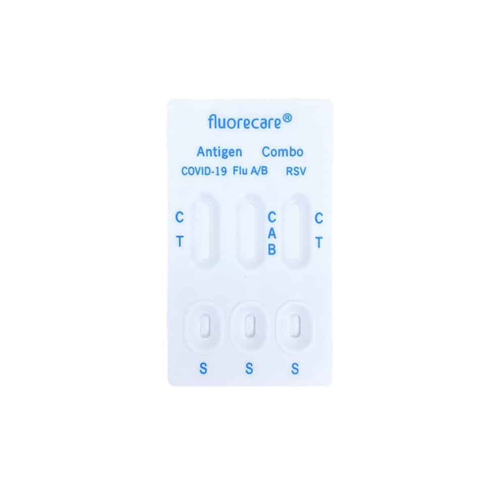 fluorecare® SARS-CoV-2 Influenza AB RSV Antigen Combo Test Kit Selbsttest Nasal CE2934 Parahealth Testkassette
