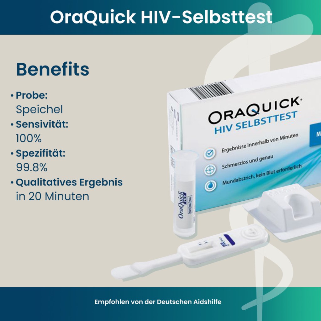 Oraquick Hiv Selbsttest Mit Speichel Empfohlen Von Der Deutschen